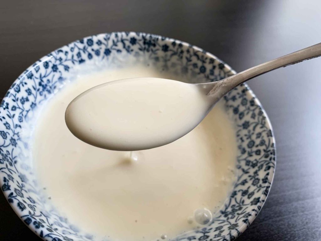 調製豆乳を使用して失敗した豆乳ヨーグルト